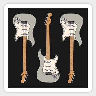 Triple Inca Silver Stratocaster Magnet